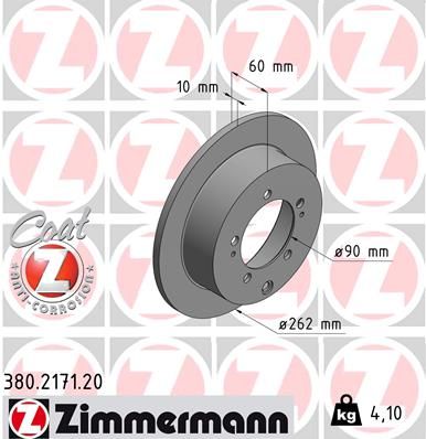 ZIMMERMANN 380.2171.20 Brake Disc
