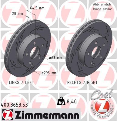 Brake Disc ZIMMERMANN 400.3653.53