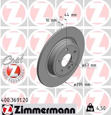 ZIMMERMANN 400.3691.20 Brake Disc