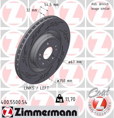 Brake Disc ZIMMERMANN 400.5500.54