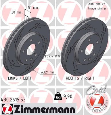 ZIMMERMANN 430.2615.53 Brake Disc