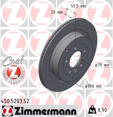 ZIMMERMANN 450.5203.52 Brake Disc