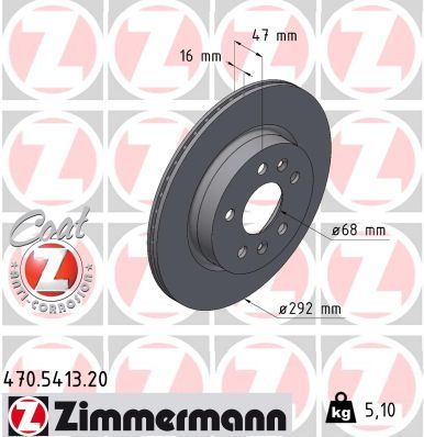 ZIMMERMANN 470.5413.20 Brake Disc