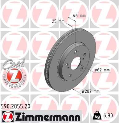 ZIMMERMANN 590.2855.20 Brake Disc