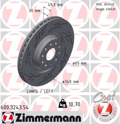ZIMMERMANN 600.3243.54 Brake Disc