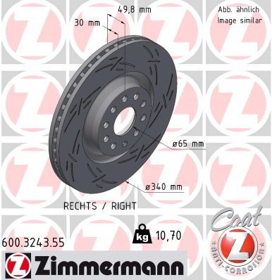 ZIMMERMANN 600.3243.55 Brake Disc
