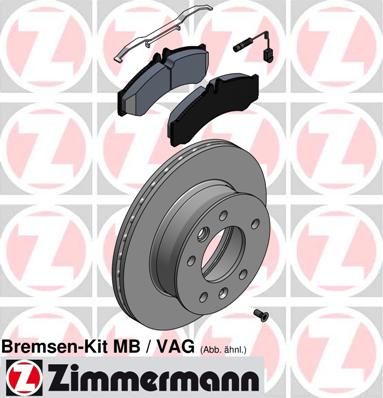 ZIMMERMANN 640.4313.00 Brake Kit, disc brake